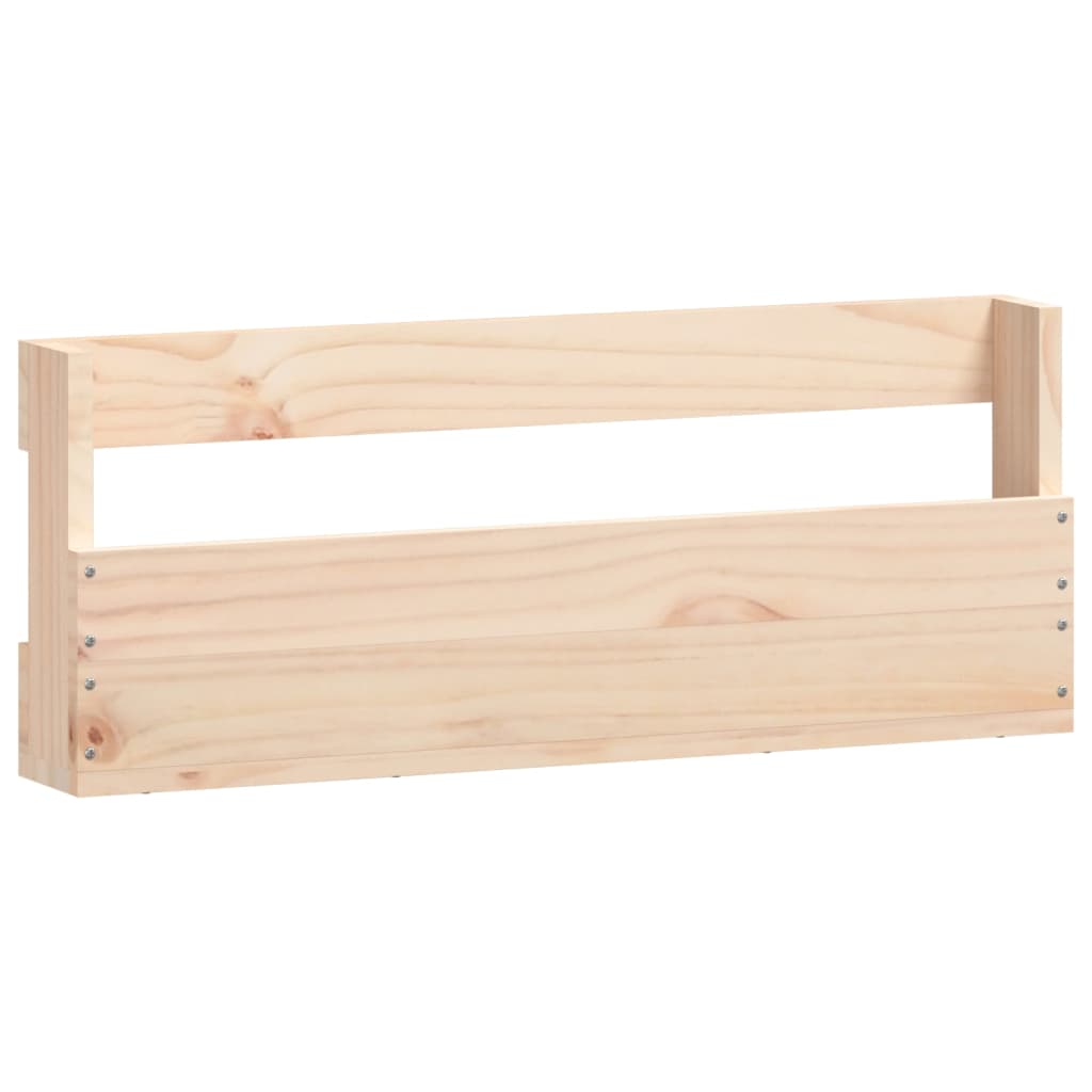 Wall-mounted Shoe Rack Set of 2 Natural Pine