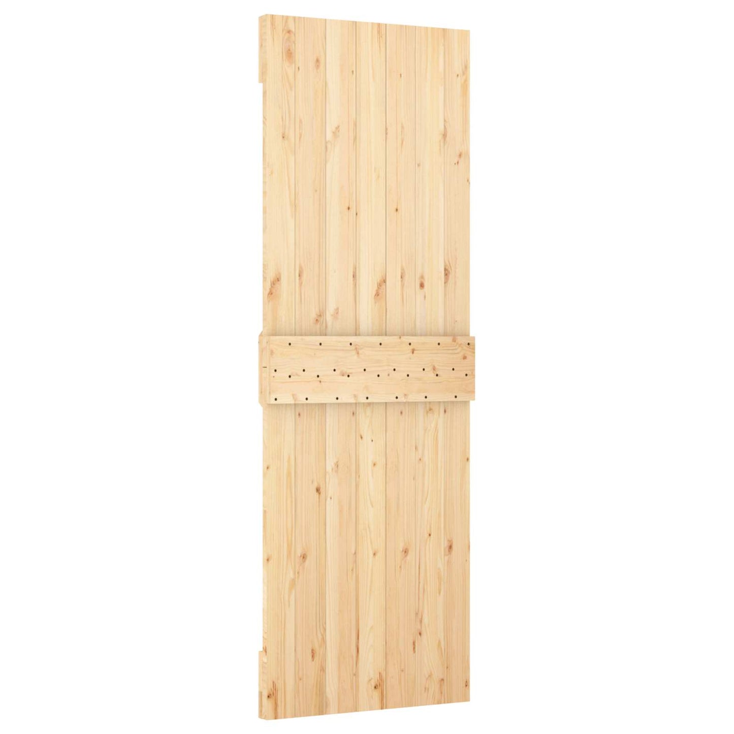 Door NARVIK Natural 27.56 x 82.68 in Solid Pine Wood