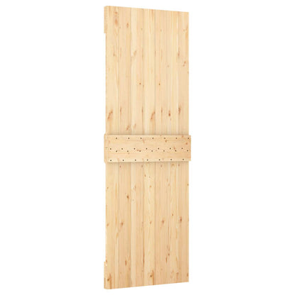 Door NARVIK Natural 27.56 x 82.68 in Solid Pine Wood