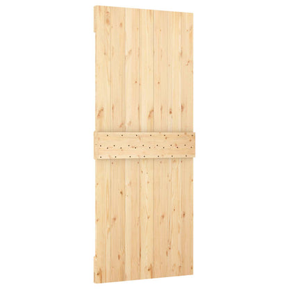 Door NARVIK Natural 33.46 x 82.68 in Solid Pine Wood