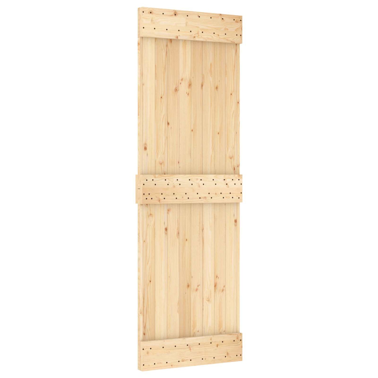 Door NARVIK Natural 27.56 x 82.68 in Solid Pine Wood