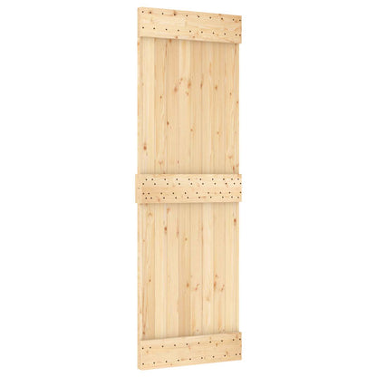 Door NARVIK Natural 27.56 x 82.68 in Solid Pine Wood