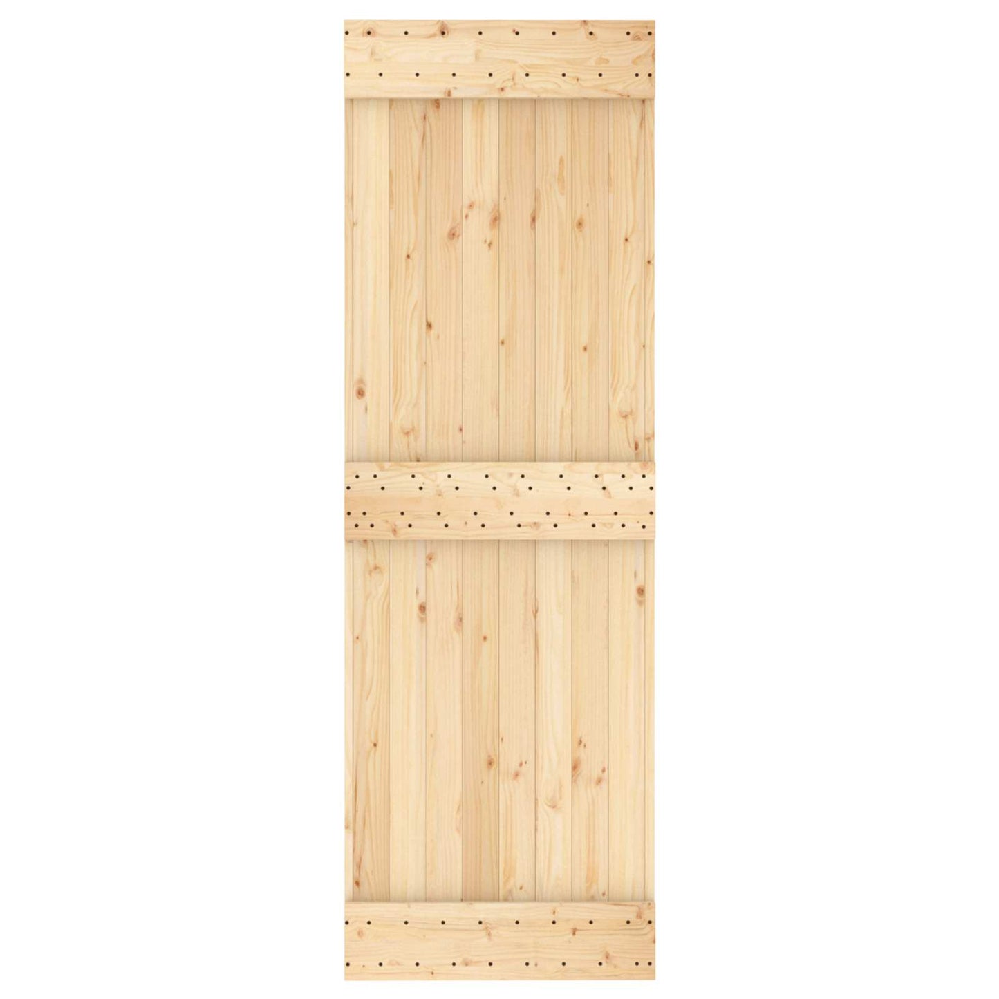 Door NARVIK Natural 27.56 x 82.68 in Solid Pine Wood