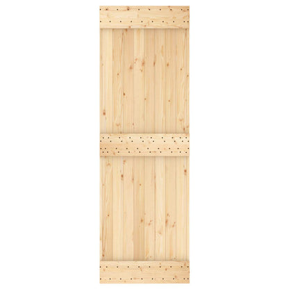 Door NARVIK Natural 27.56 x 82.68 in Solid Pine Wood