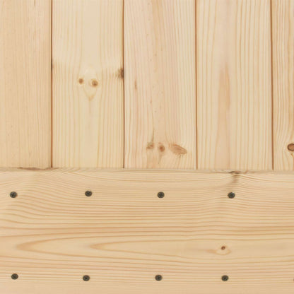 Door NARVIK Natural 31.50 x 82.68 in Solid Pine Wood