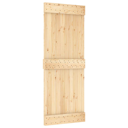 Door NARVIK Natural 31.50 x 82.68 in Solid Pine Wood
