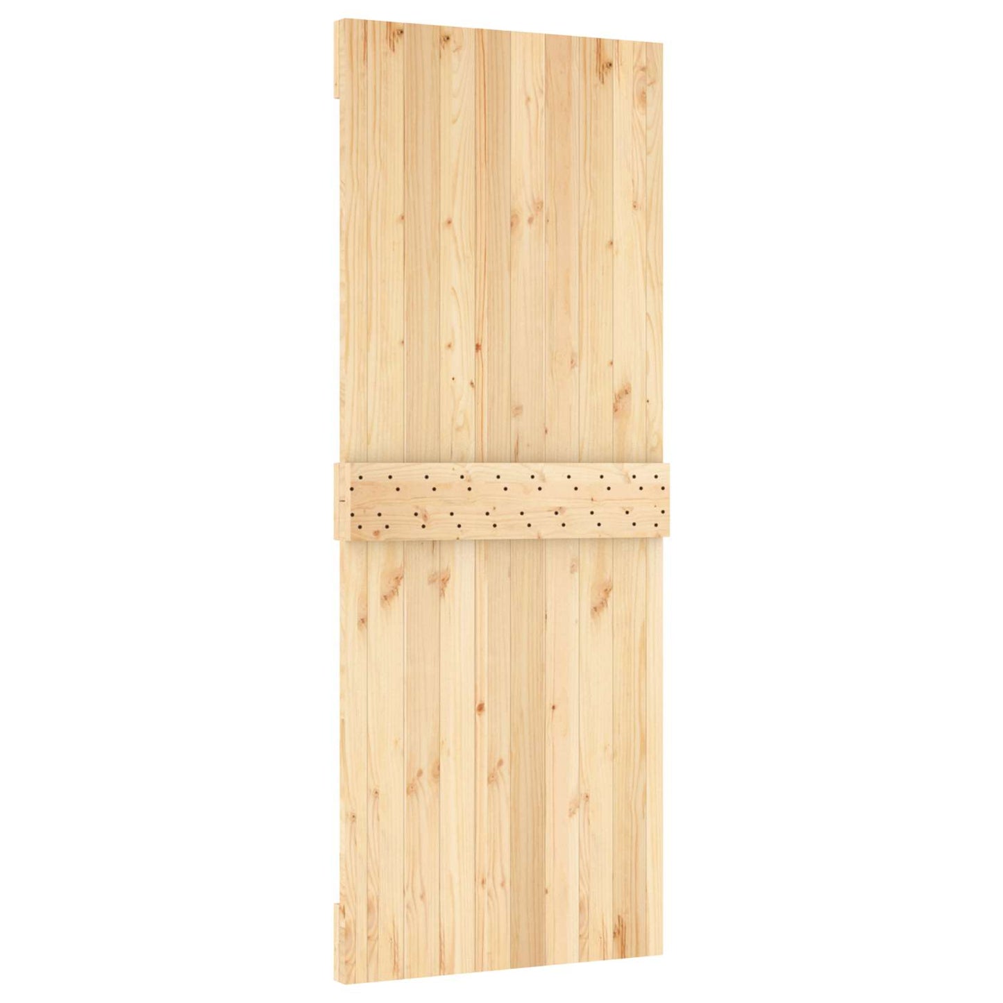 Door NARVIK Natural 31.50 x 82.68 in Solid Pine Wood