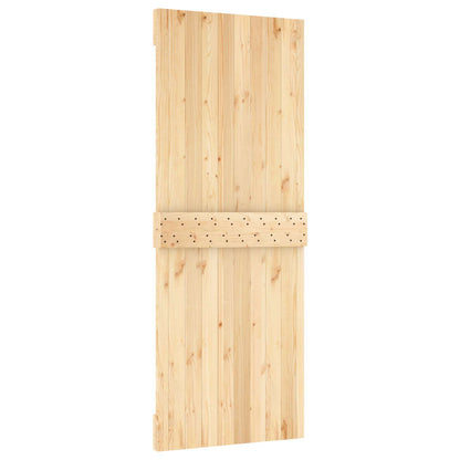 Door NARVIK Natural 31.50 x 82.68 in Solid Pine Wood