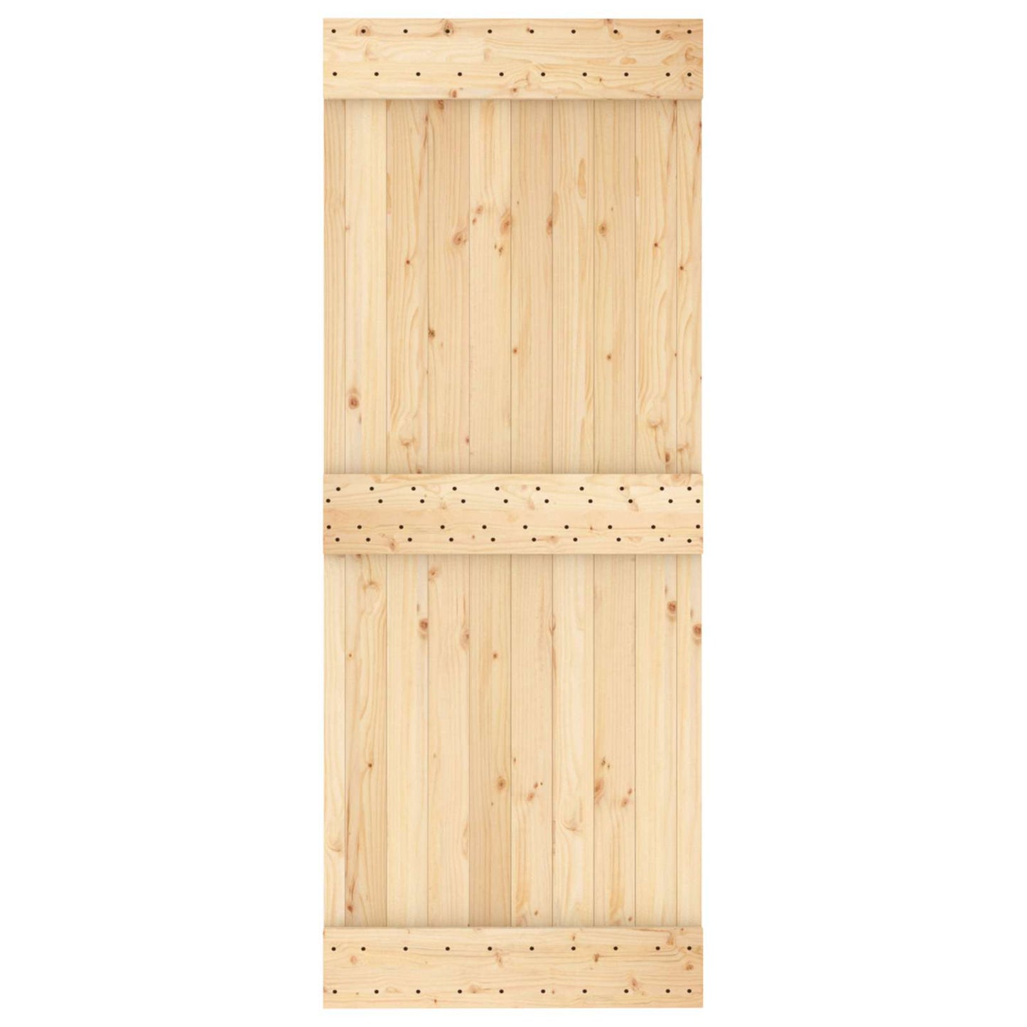 Door NARVIK Natural 31.50 x 82.68 in Solid Pine Wood