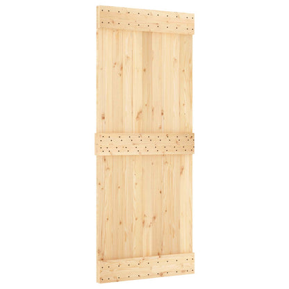 Door NARVIK Natural 33.46 x 82.68 in Solid Pine Wood