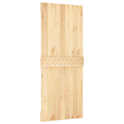 Door NARVIK Natural 33.46 x 82.68 in Solid Pine Wood