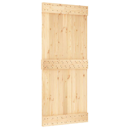 Door NARVIK Natural 35.43 x 82.68 in Solid Pine Wood