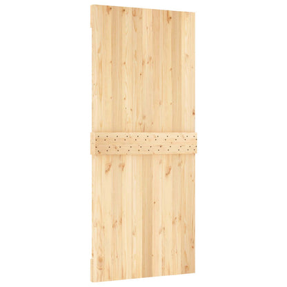Door NARVIK Natural 35.43 x 82.68 in Solid Pine Wood