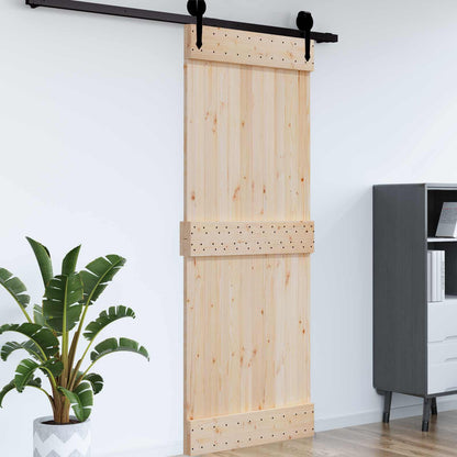 Door NARVIK Natural 37.40 x 82.68 in Solid Pine Wood
