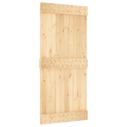 Door NARVIK Natural 37.40 x 82.68 in Solid Pine Wood