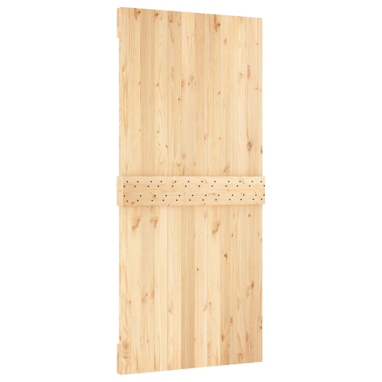 Door NARVIK Natural 37.40 x 82.68 in Solid Pine Wood