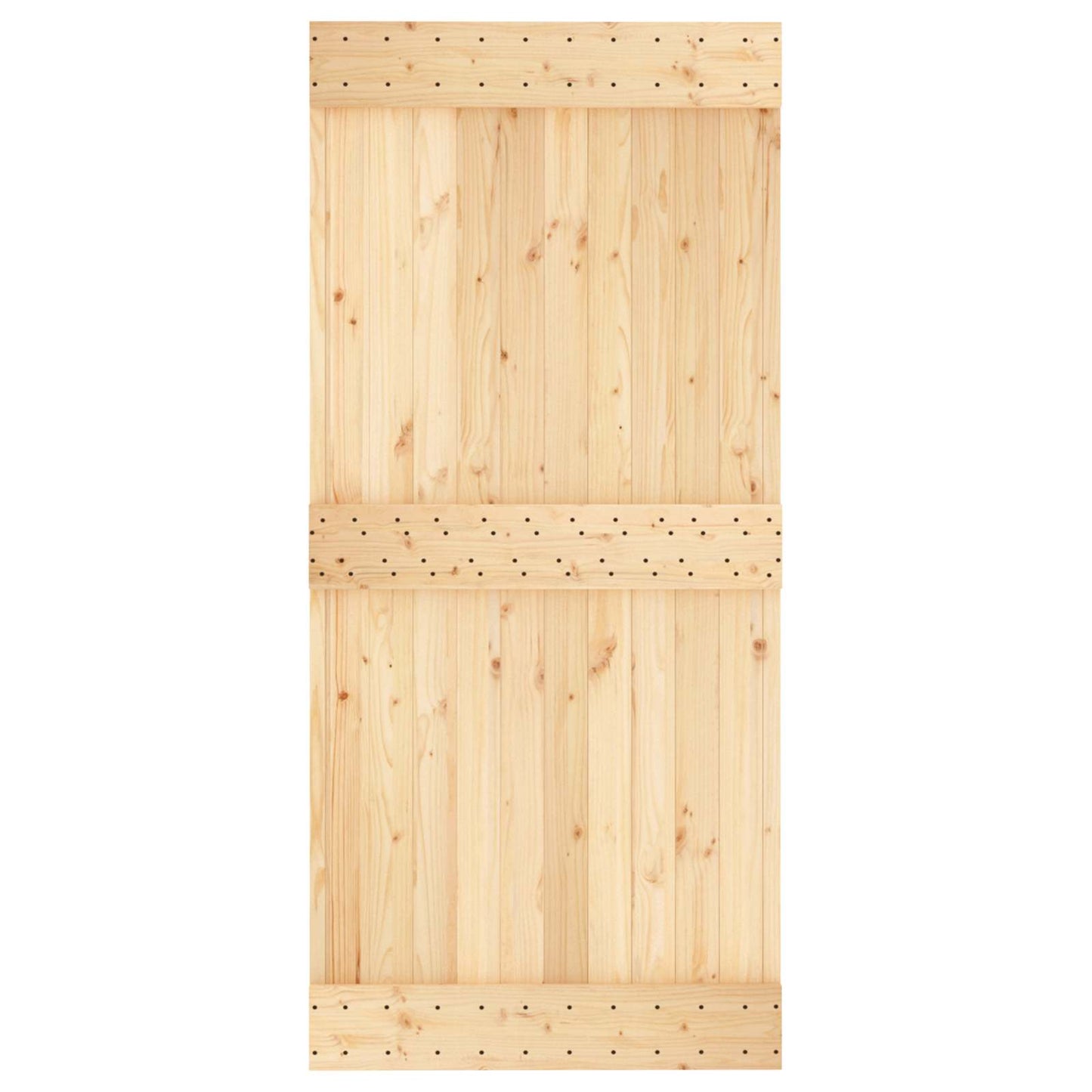 Door NARVIK Natural 37.40 x 82.68 in Solid Pine Wood