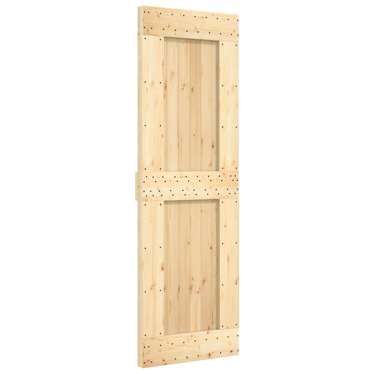 Door NARVIK Natural 27.56 x 82.68 in Solid Pine Wood