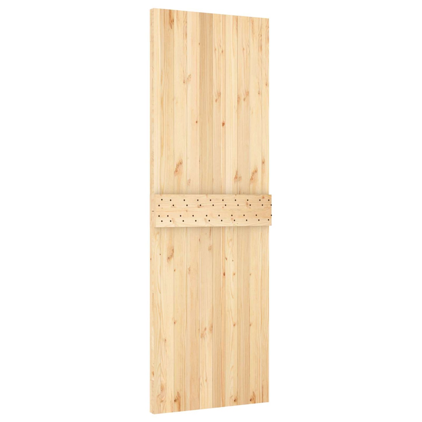Door NARVIK Natural 27.56 x 82.68 in Solid Pine Wood