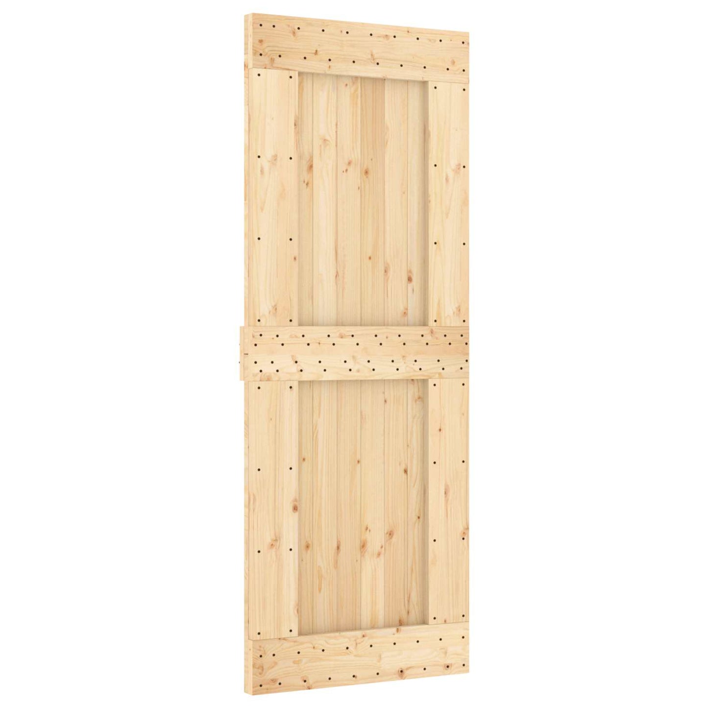 Door NARVIK Natural 31.50 x 82.68 in Solid Pine Wood
