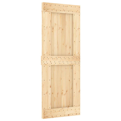 Door NARVIK Natural 31.50 x 82.68 in Solid Pine Wood