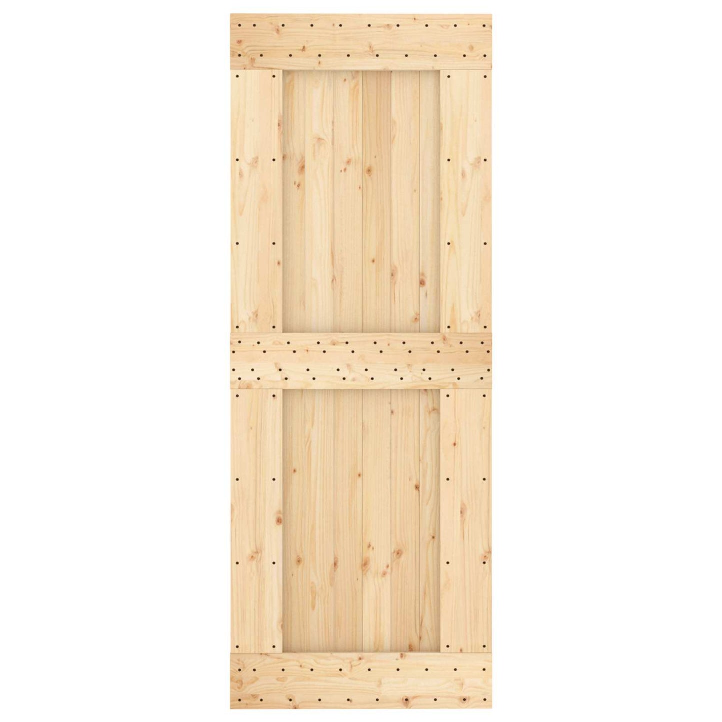 Door NARVIK Natural 31.50 x 82.68 in Solid Pine Wood
