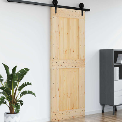 Door NARVIK Natural 33.46 x 82.68 in Solid Pine Wood