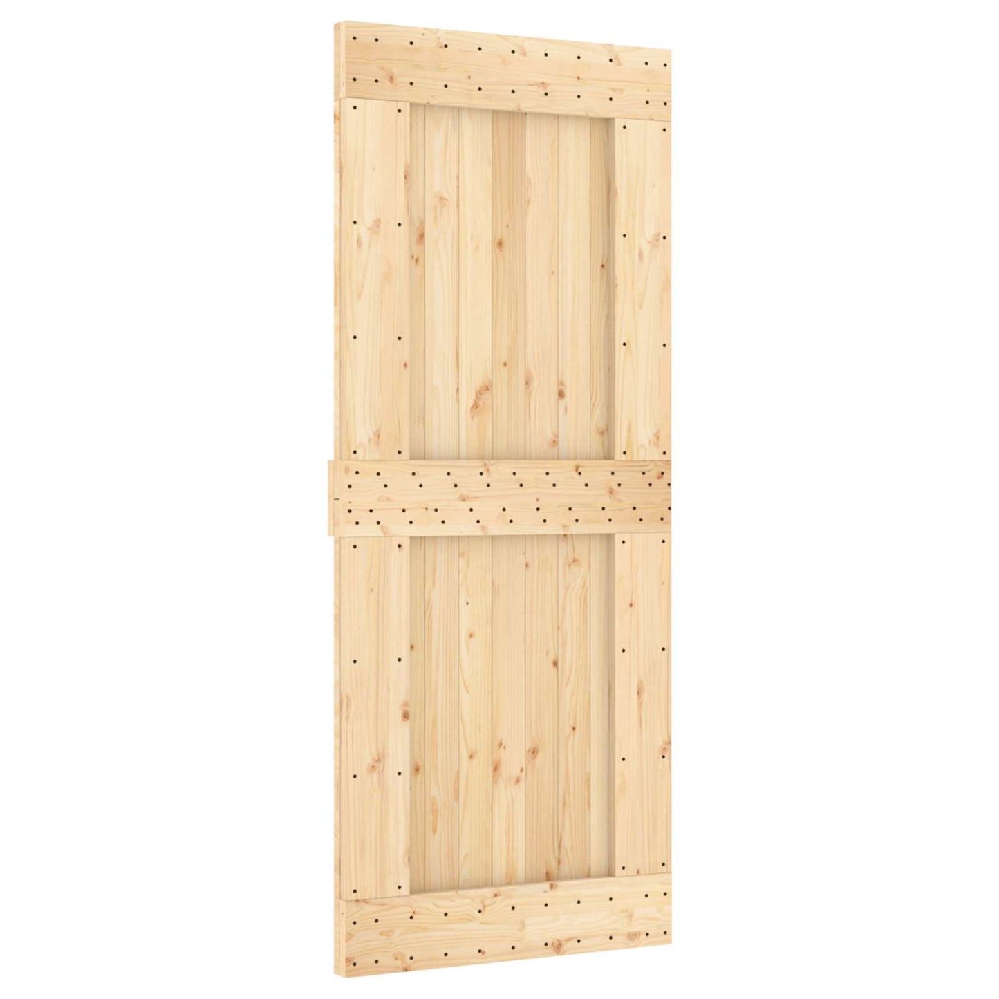 Door NARVIK Natural 33.46 x 82.68 in Solid Pine Wood