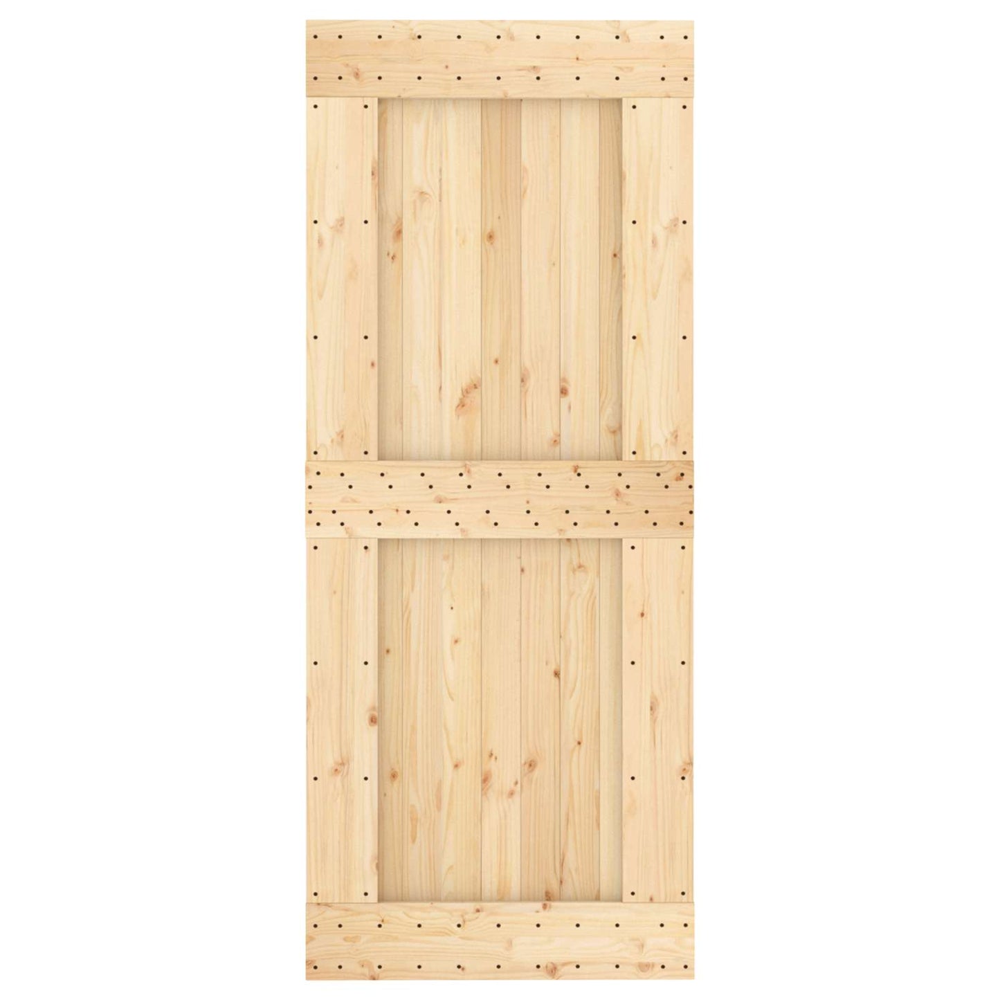 Door NARVIK Natural 33.46 x 82.68 in Solid Pine Wood