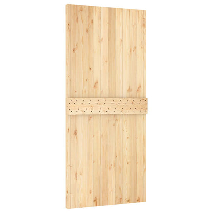 Door NARVIK Natural 37.40 x 82.68 in Solid Pine Wood