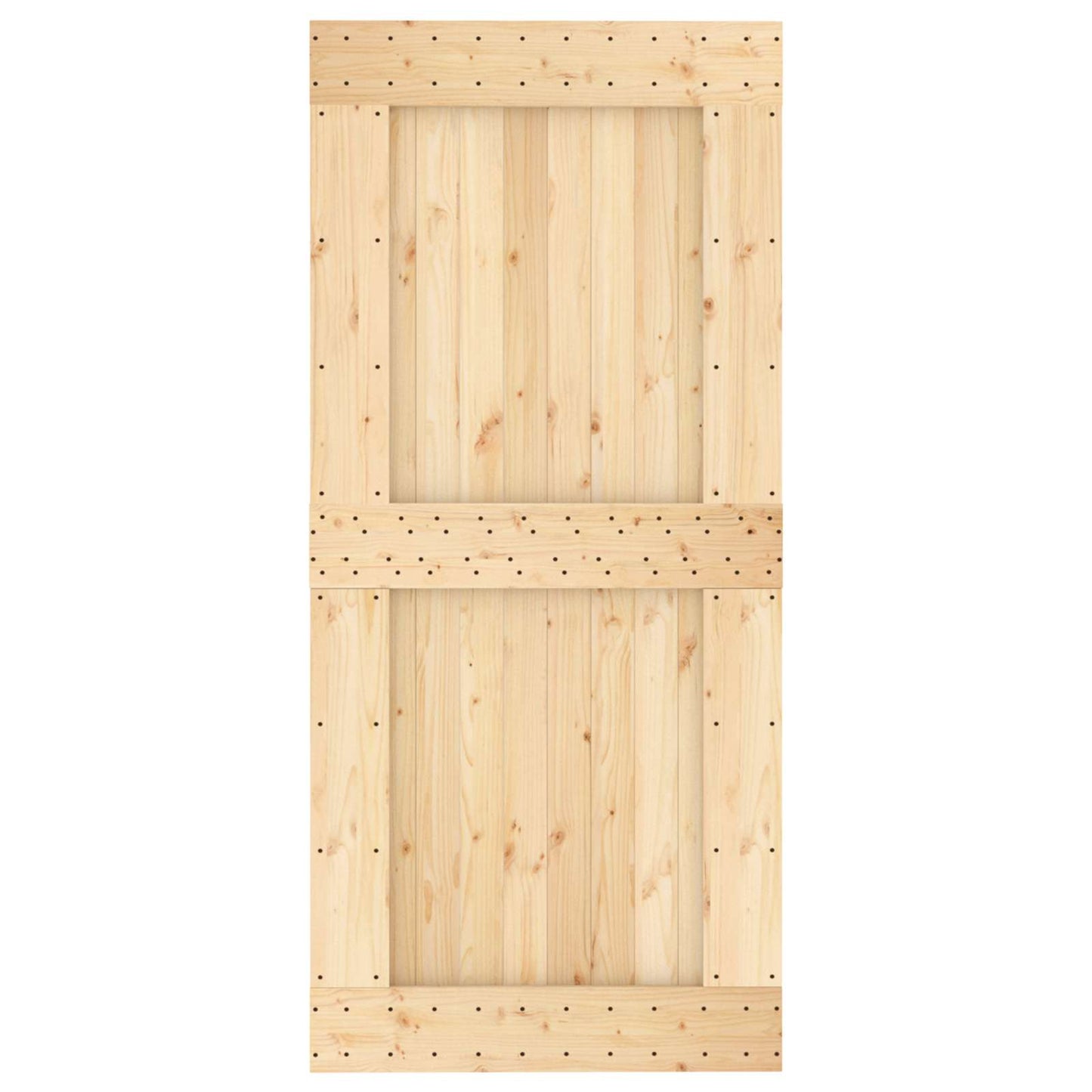 Door NARVIK Natural 37.40 x 82.68 in Solid Pine Wood