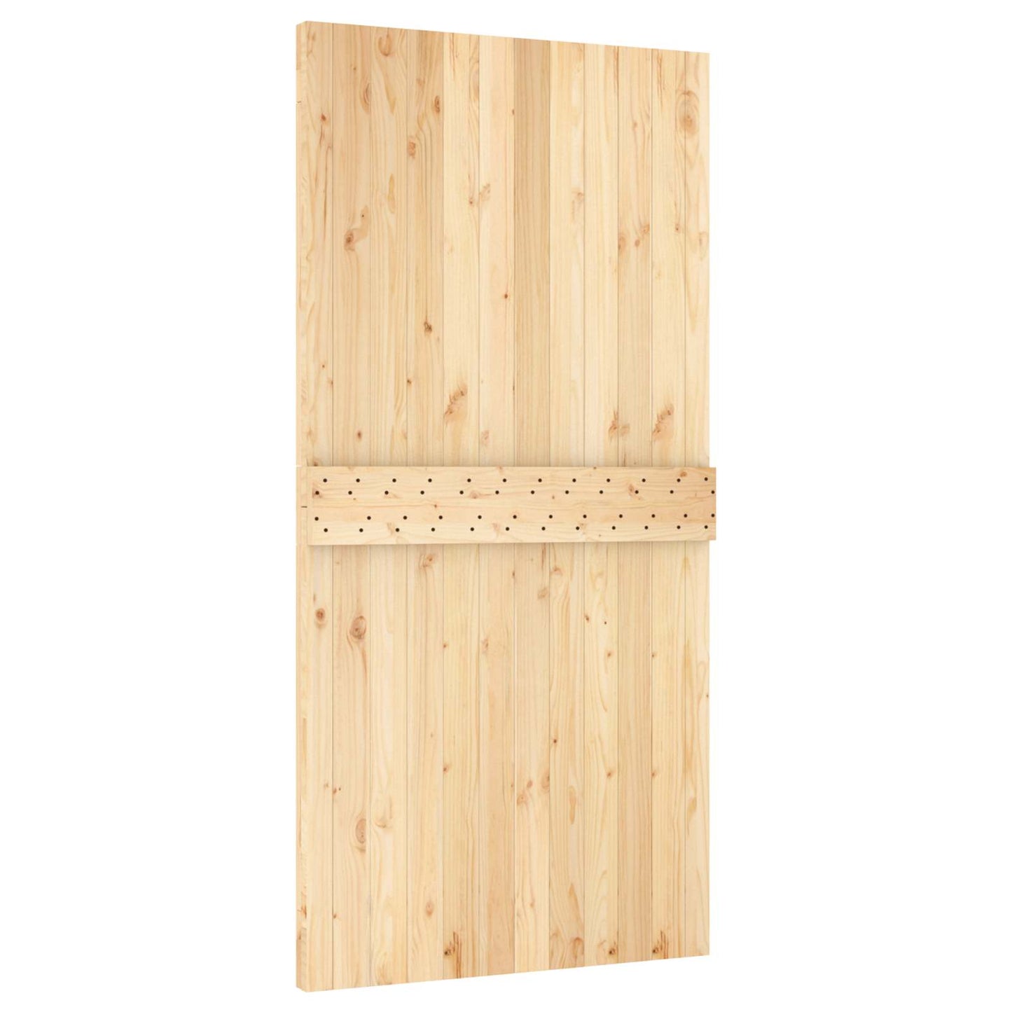 Door NARVIK Natural 39.37 x 82.68 in Solid Pine Wood