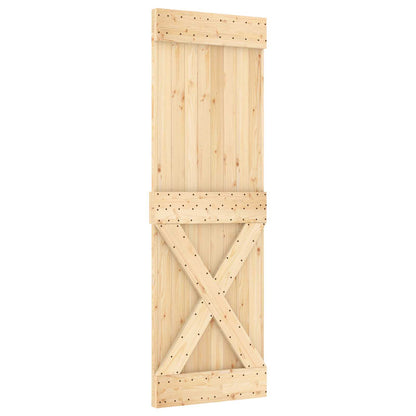 Door NARVIK Natural 27.56 x 82.68 in Solid Pine Wood