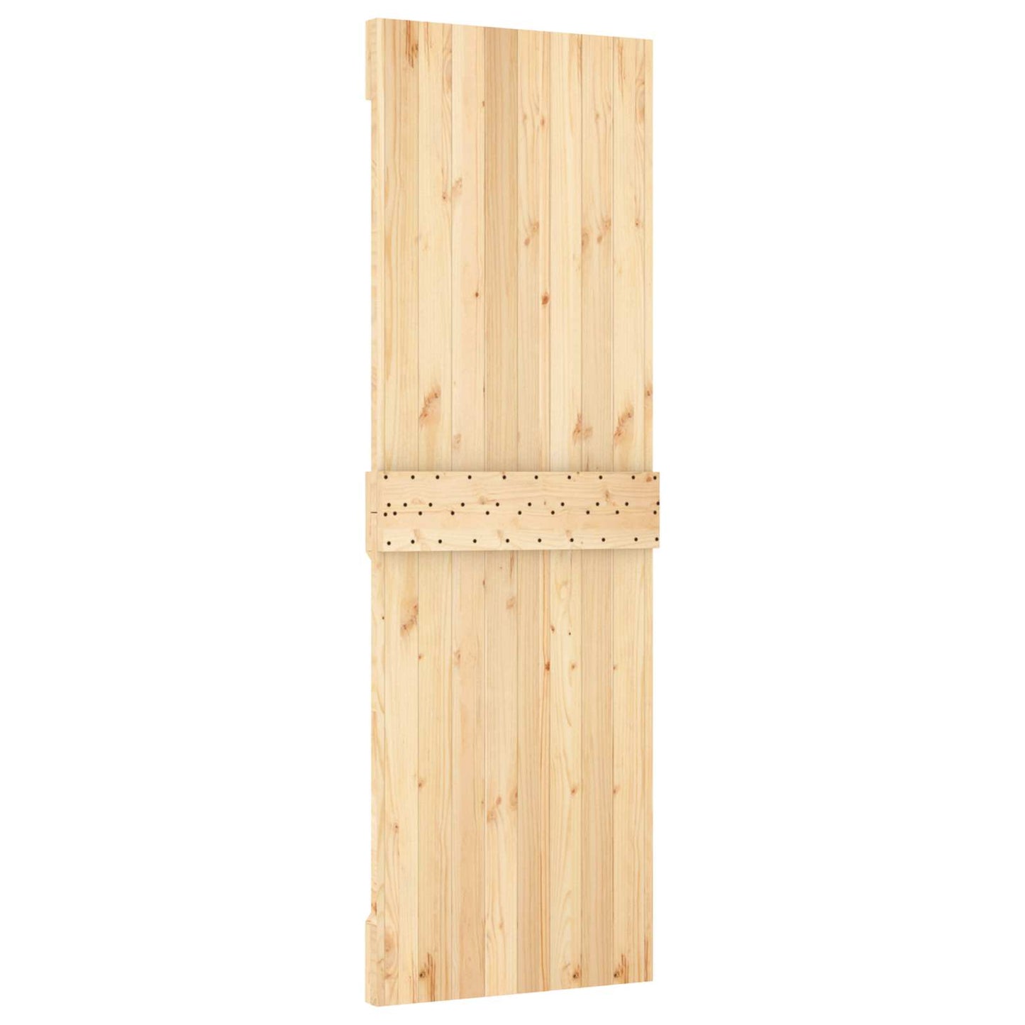 Door NARVIK Natural 27.56 x 82.68 in Solid Pine Wood