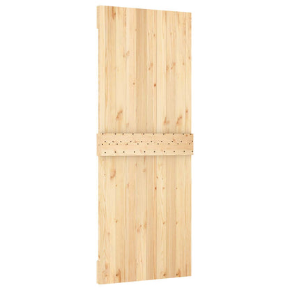 Door NARVIK Natural 31.50 x 82.68 in Solid Pine Wood