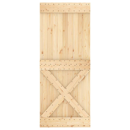 Door NARVIK Natural 33.46 x 82.68 in Solid Pine Wood