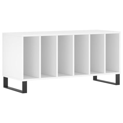 Record Cabinet White Engineered wood, Iron Record Cabinet