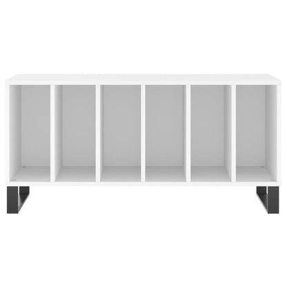 Record Cabinet White Engineered wood, Iron Record Cabinet