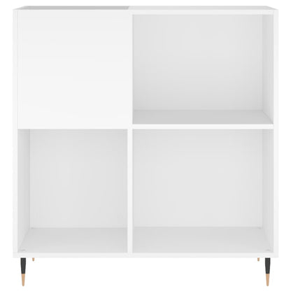 Record Cabinet White Engineered wood, iron Medium Record Cabinet