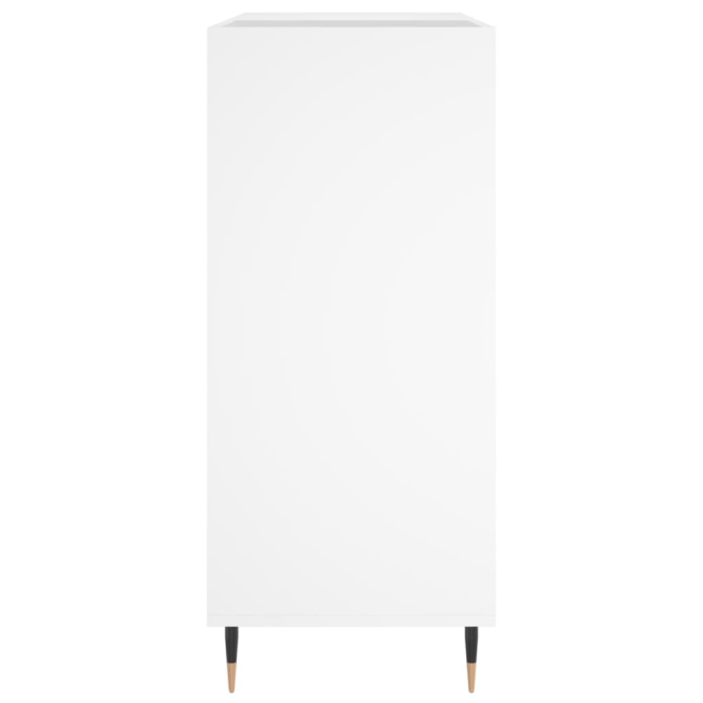 Record Cabinet White Engineered wood, iron Medium Record Cabinet