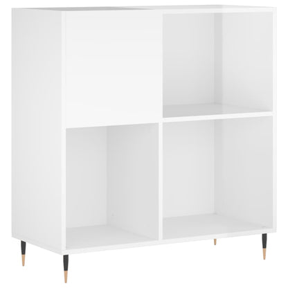 Record Cabinet Glossy white Engineered wood, iron Medium