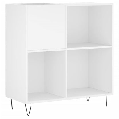 Record Cabinet White Engineered wood, Iron Large Record Cabinet