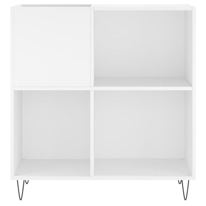 Record Cabinet White Engineered wood, Iron Large Record Cabinet