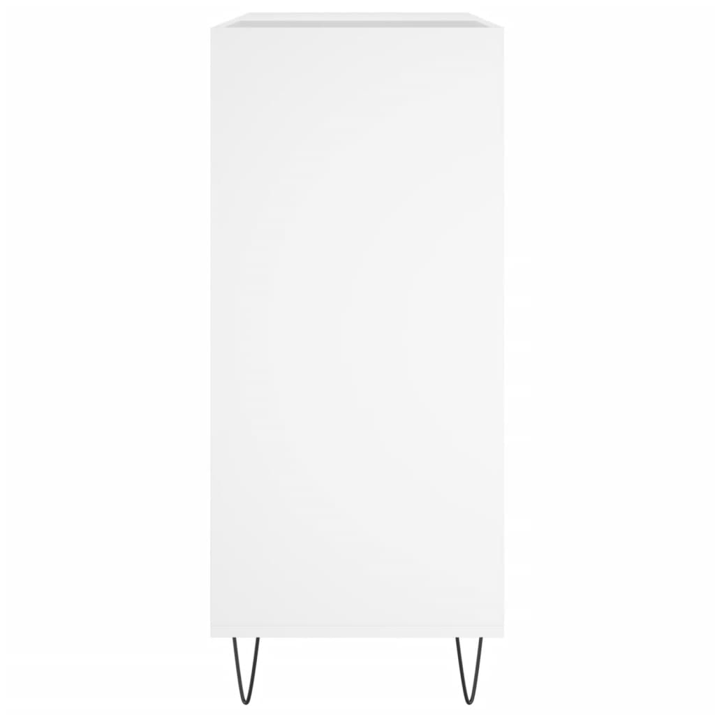 Record Cabinet White Engineered wood, Iron Large Record Cabinet