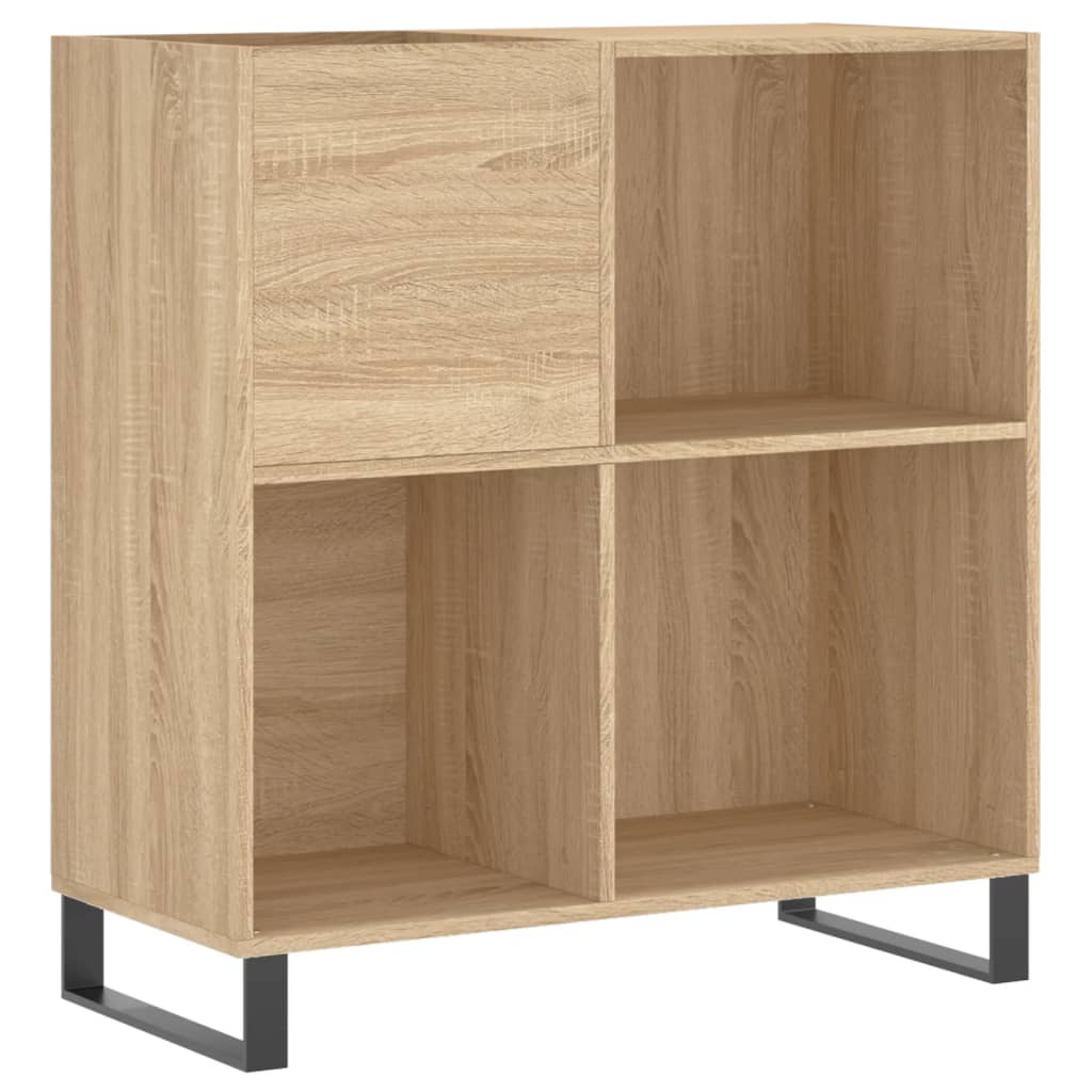 Record Cabinet Sonoma oak Engineered wood, iron Medium