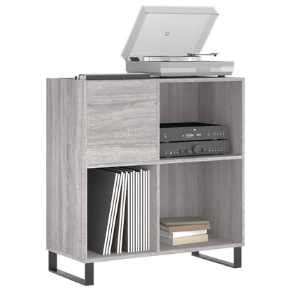 Record Cabinet Grey Sonoma Engineered wood Medium Record Cabinet