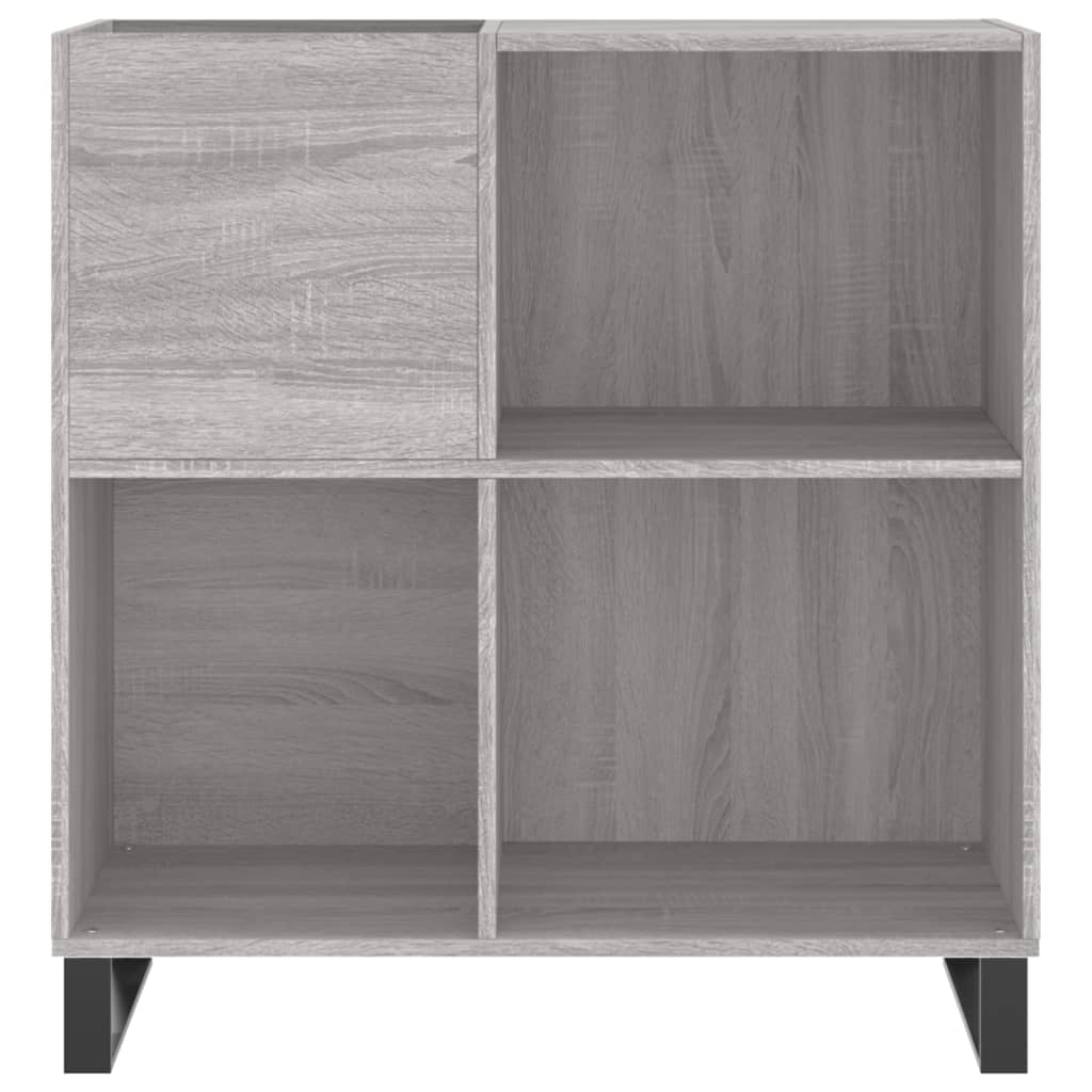 Record Cabinet Grey Sonoma Engineered wood Medium Record Cabinet