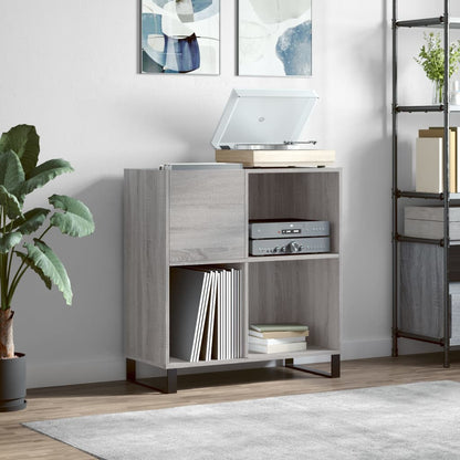 Record Cabinet Grey Sonoma Engineered wood Medium Record Cabinet
