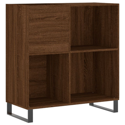 Record Cabinet Brown Oak Engineered wood and iron