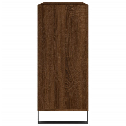 Record Cabinet Brown Oak Engineered wood and iron